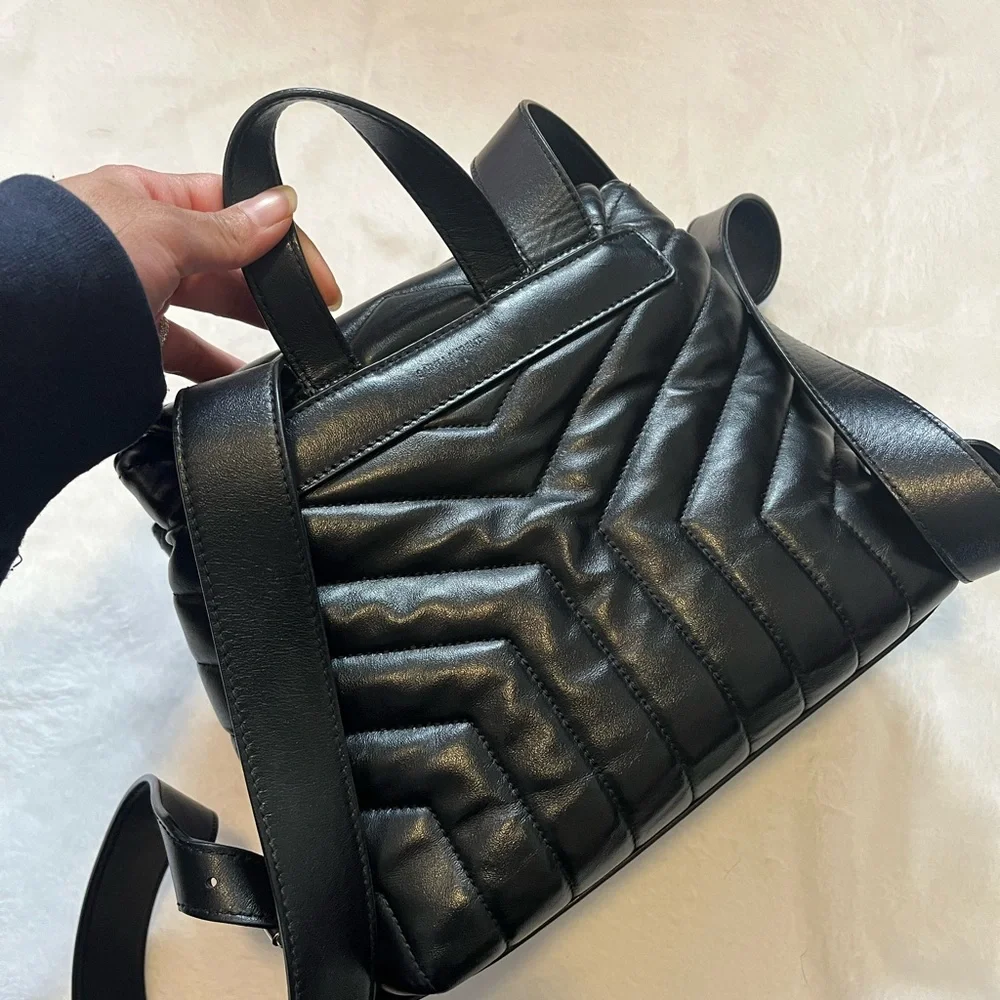 Saint Laurent small loulou quilted backpack